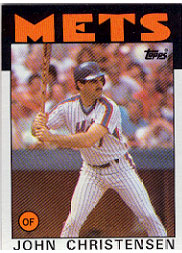 1986 Topps Baseball Cards      287     John Christensen